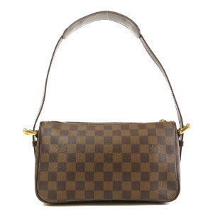 Louis Vuitton Ravello GM Damier Ebene Brown Handbag Canvas